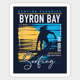 Vintage Byron Bay Surfing Graphic // Retro Surfing // Surfers Paradise // Surf Australia Sticker